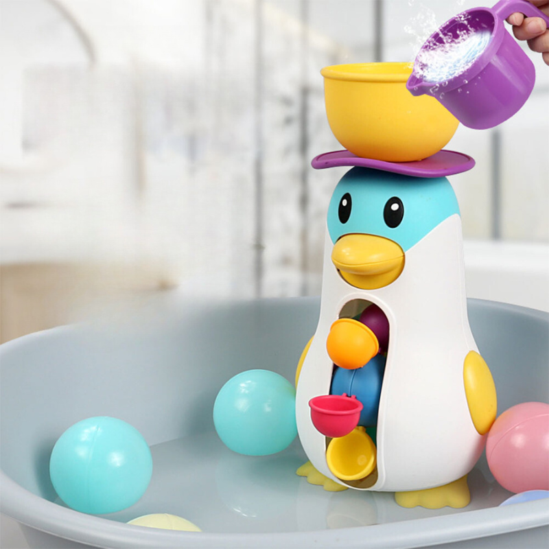 AquaPals | Penguin Waterfall Bath Toy & Activity Station for Kids 1