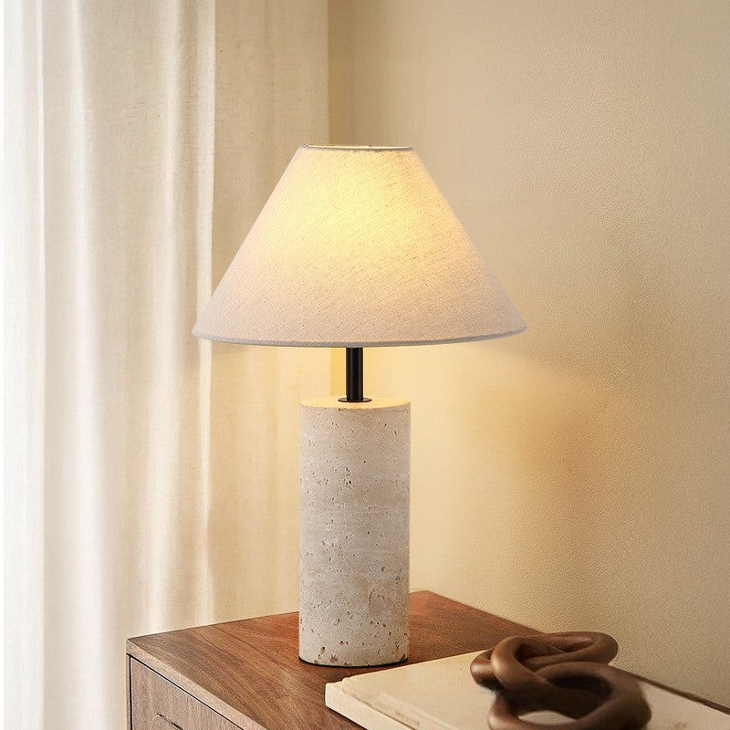 Artisanel | Lorie Marble + Linen Table Lamp for Classic Interior 1