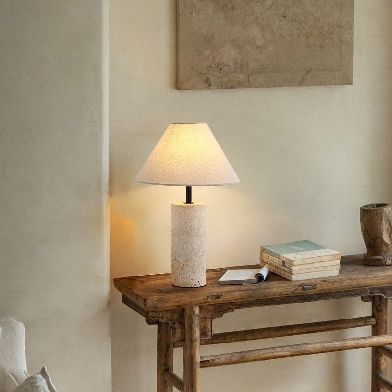 Artisanel | Lorie Marble + Linen Table Lamp for Classic Interior 2