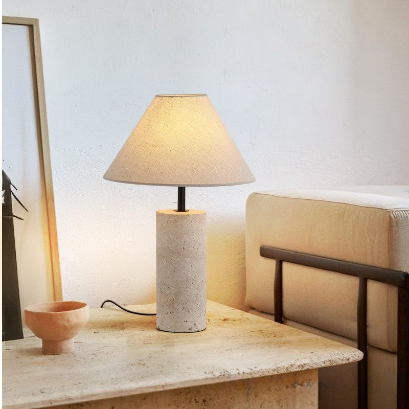 Artisanel | Lorie Marble + Linen Table Lamp for Classic Interior 3