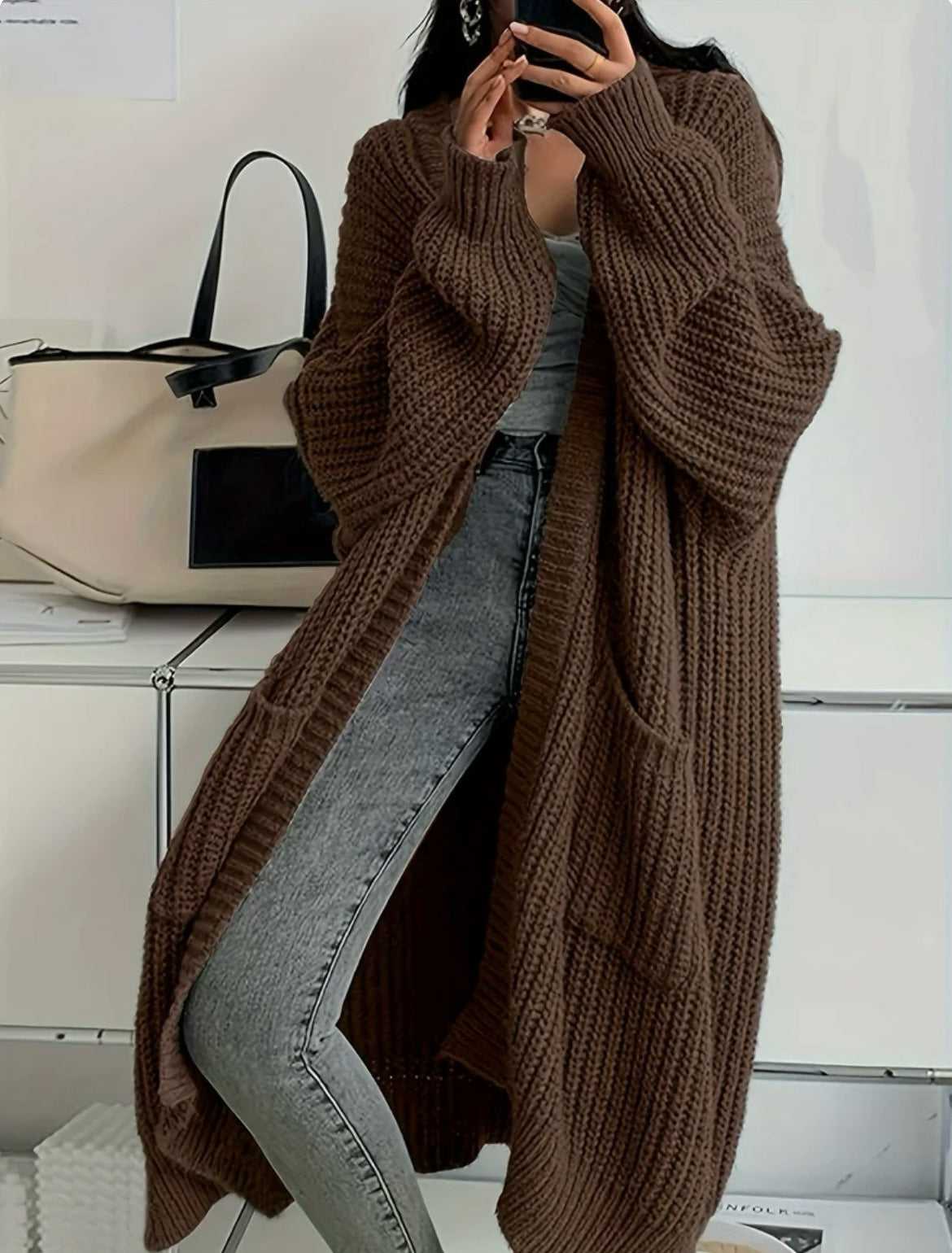 Aurélia Knit | Long Knitted Cardigan with Luxurious Look 12