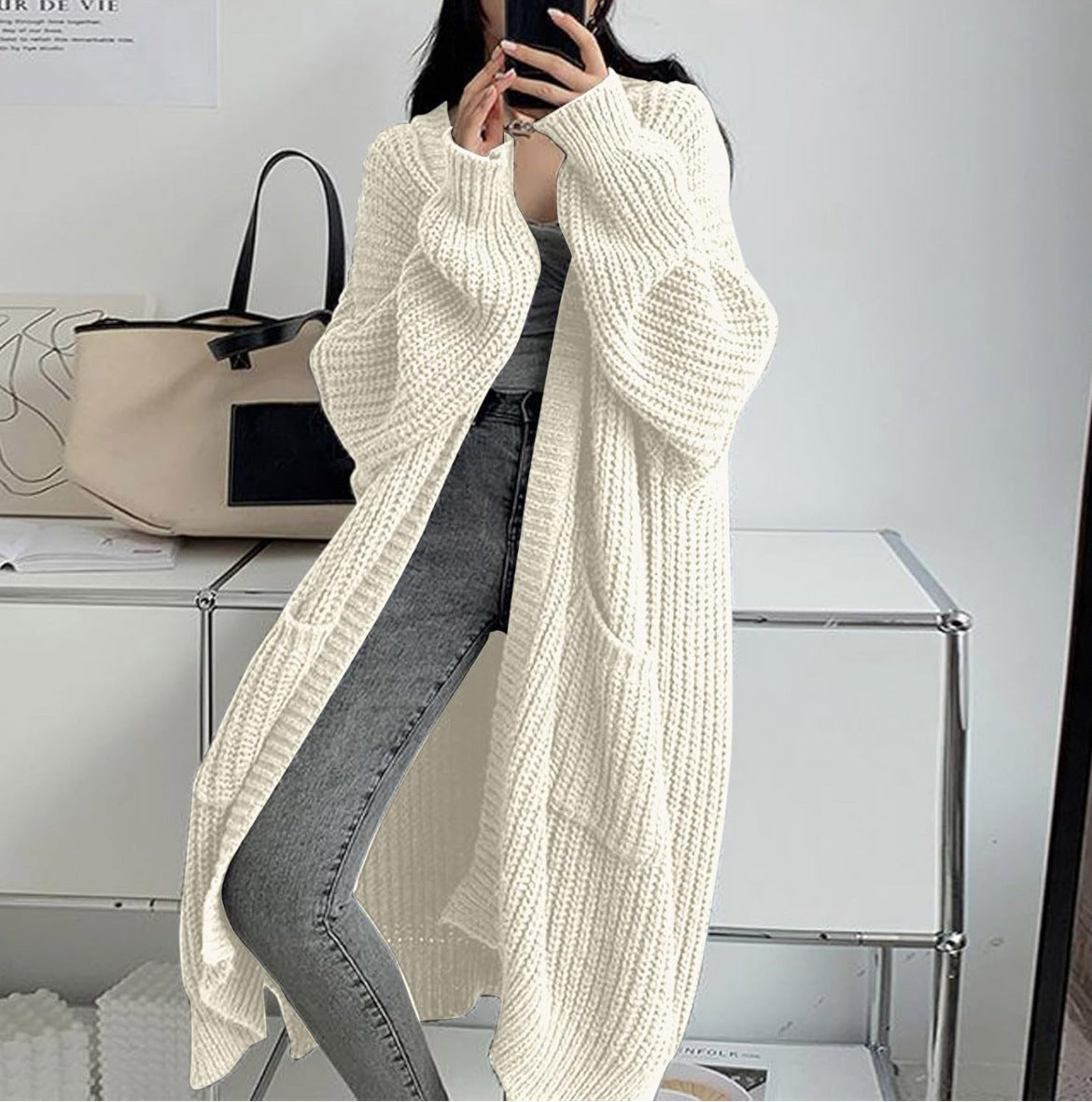 Aurélia Knit | Long Knitted Cardigan with Luxurious Look 9