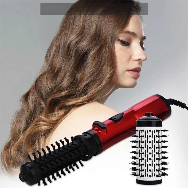 Auto-Rotating Hair Styler Ionic Round Brush 2-in-1 for Effortless Volume 0