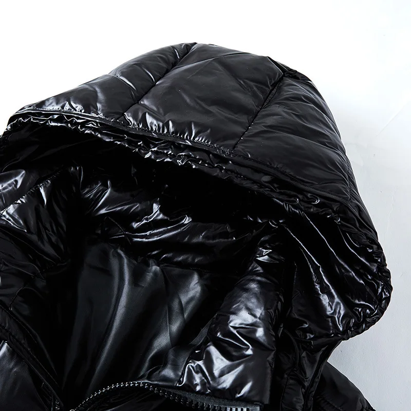 Black Shiny Down Jacket 1