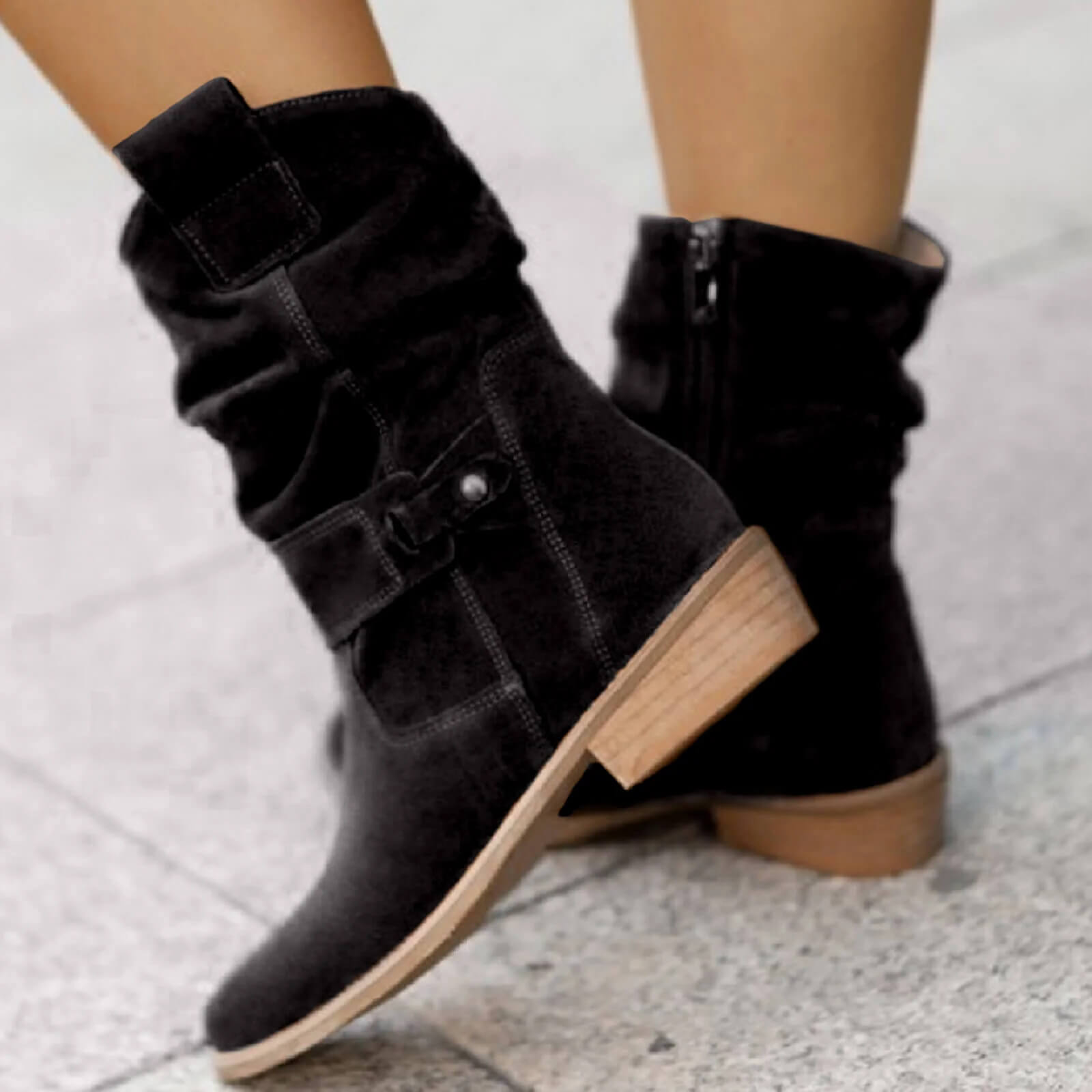 Brown Suede Ankle Boots for Women – Comfortable High-Quality Everyday Footwear 2