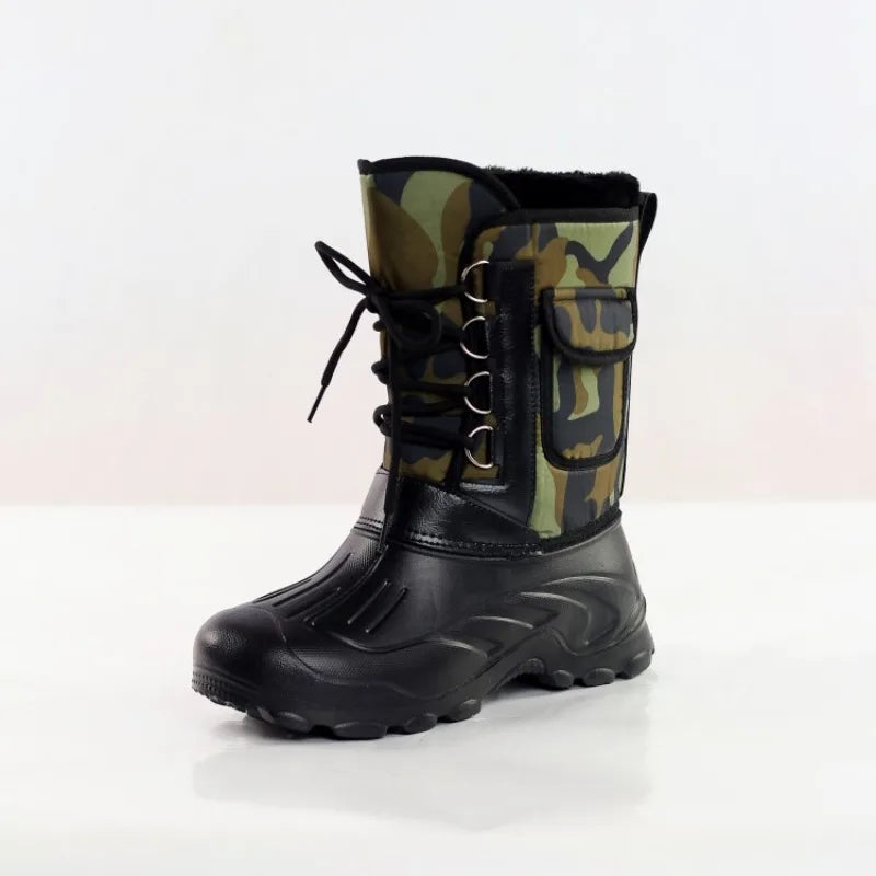 CamouflageGuard | Durable Waterproof Mid-Calf Work Boots for Men 2