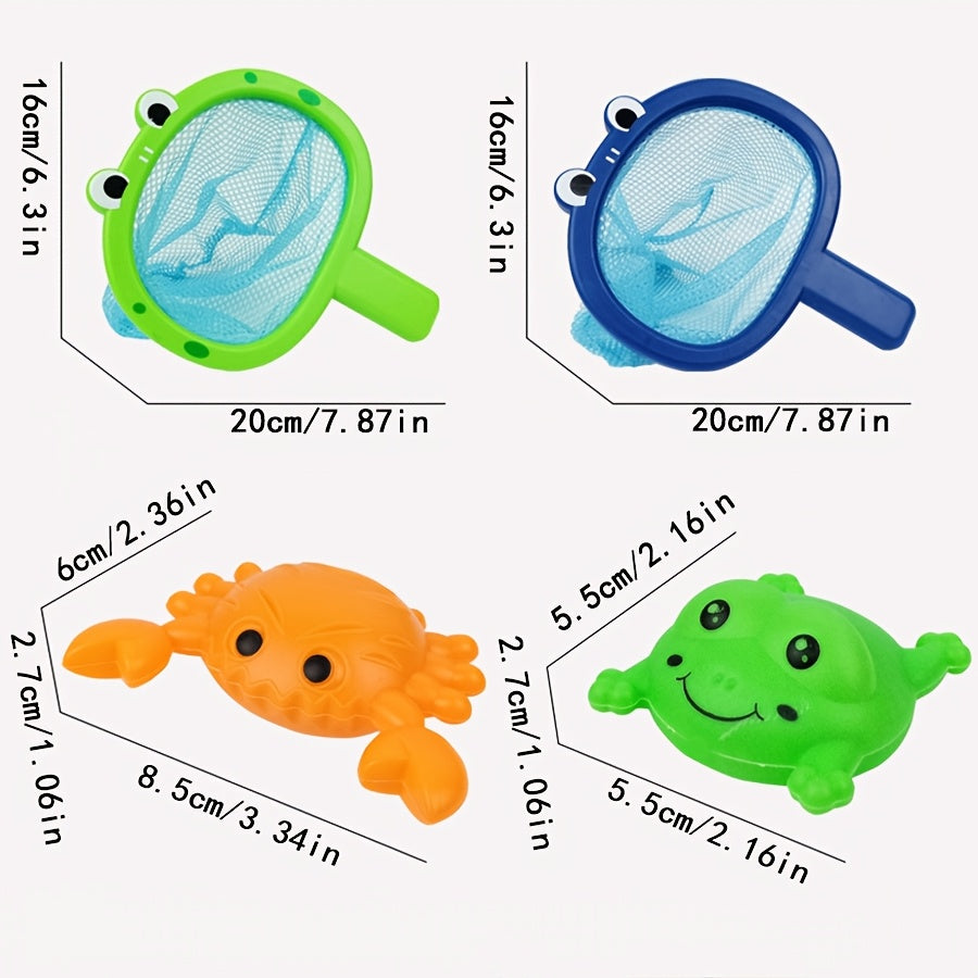 CatchiTots | Bathtub Fishing Toy Set with Net for Toddlers & Kids 4