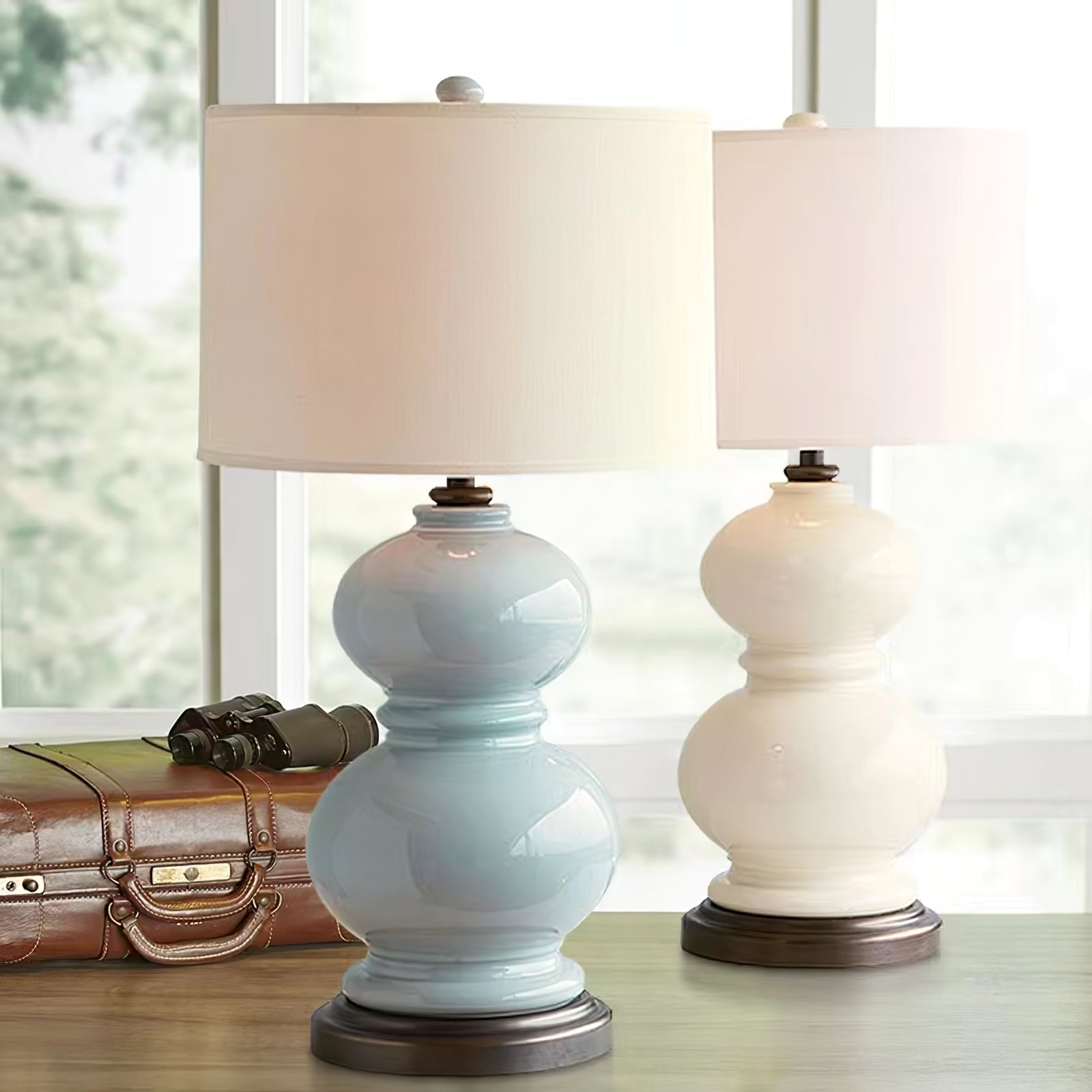 CeramicSphere - Table Lamp with Gourd-Inspired Shape and Cozy Radiance 5