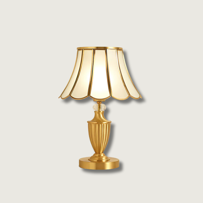 ChicLuxe – Minimalist Table Lamp with Gold Stem 0