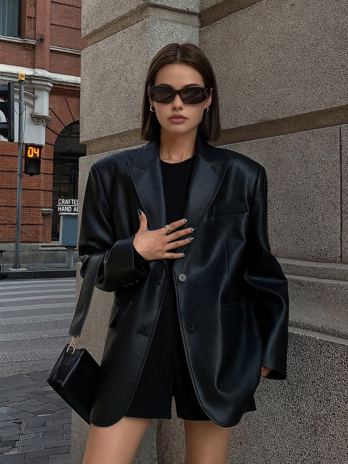 Chloe | Timeless Lapel Pockets Jacket 0