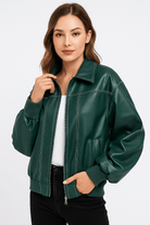 Clarisse | Women's Oversized Leather Winter Jacket 6