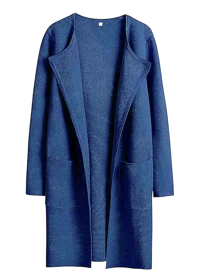 Classic Women’s Wool Blend Coat – Relaxed Fit Knee-Length Winter Coat with Wide Lapel for Everyday Elegance 15