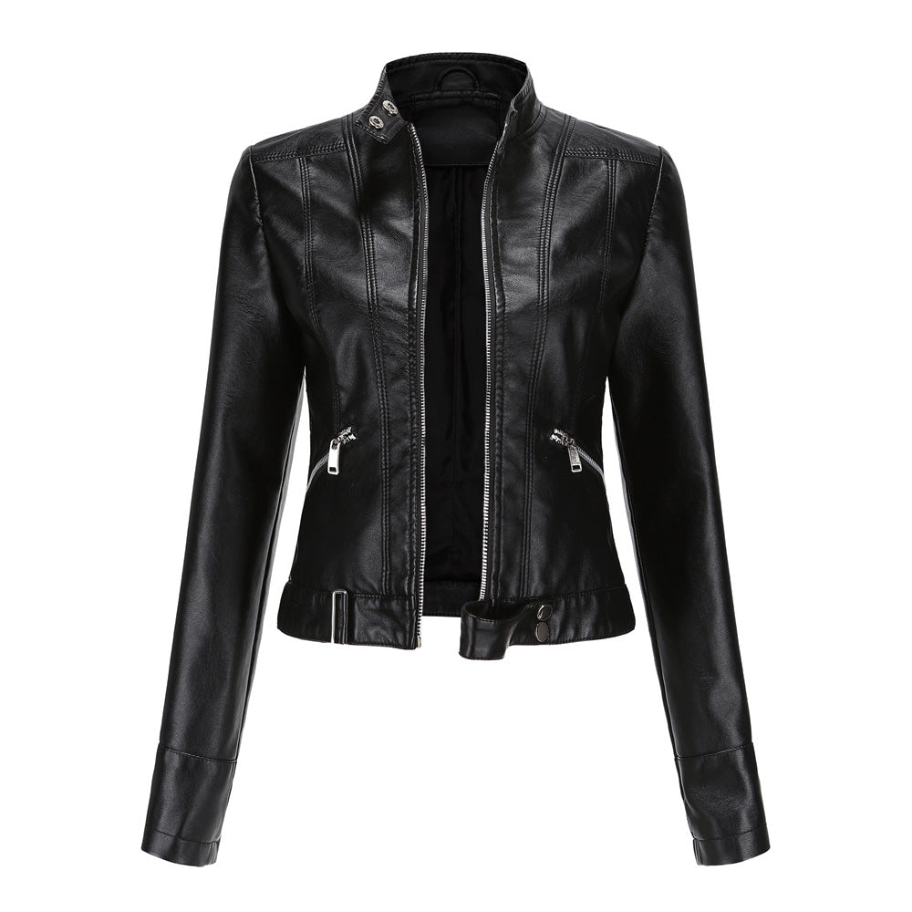 Clementine | Stylish Fitted Leather Jacket for Women - Elevate Your Look 0