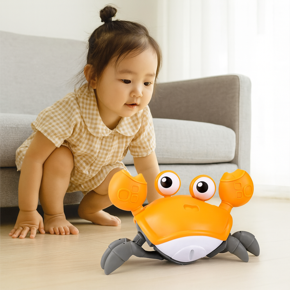 CrustaceanJoy | Engaging Interactive Crawling Crab Baby Toy with Music Lights 10