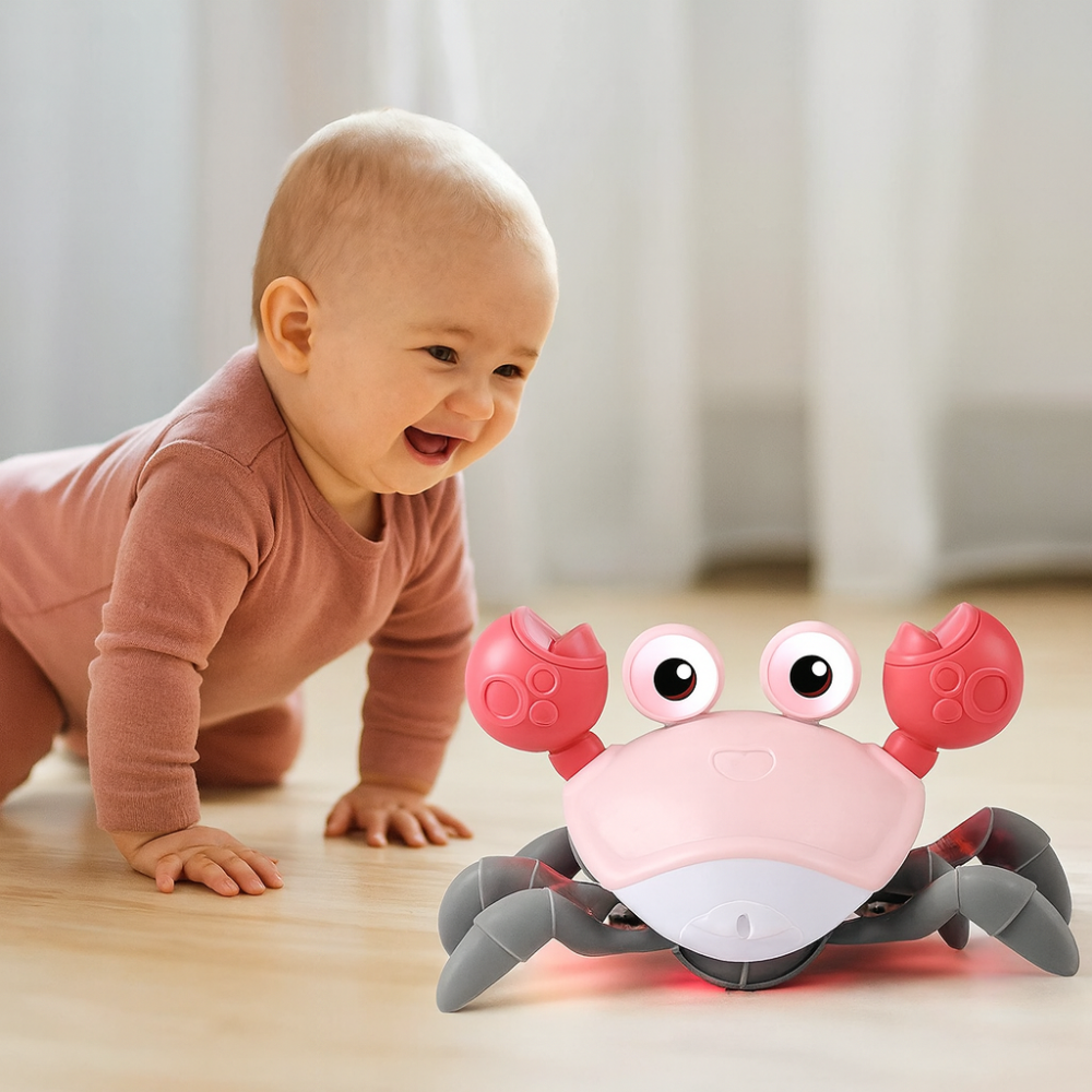 CrustaceanJoy | Engaging Interactive Crawling Crab Baby Toy with Music Lights 9
