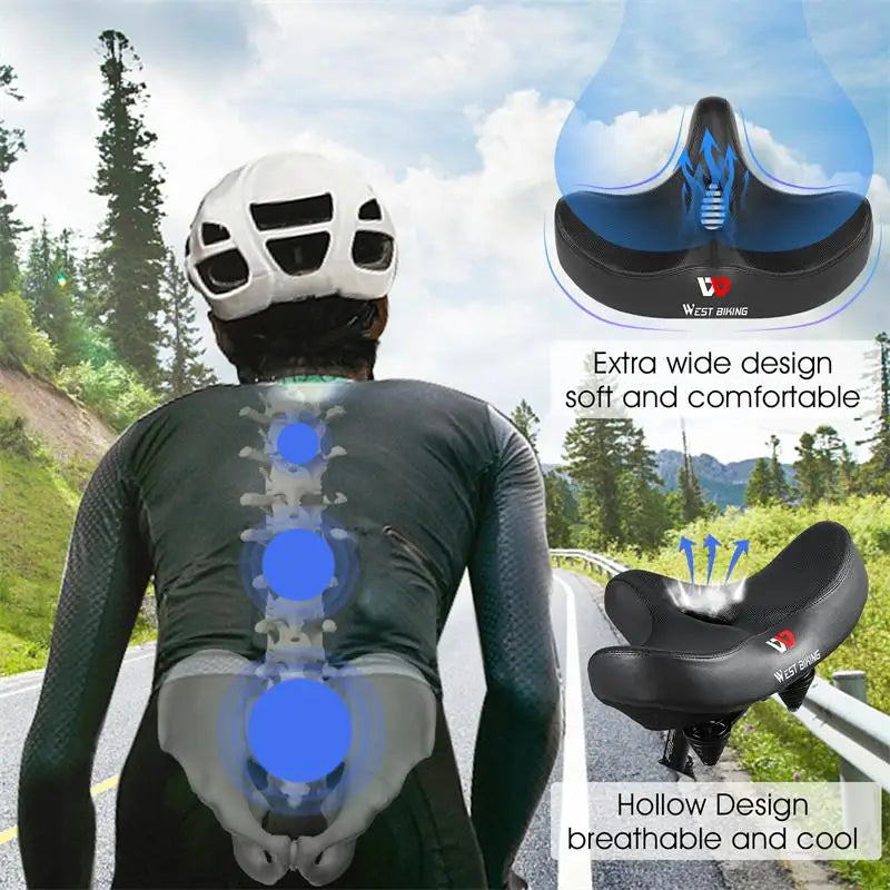 CycleCloud | Ultra-Comfort Bike Saddle with Ergonomic Padding & Airflow Design 2