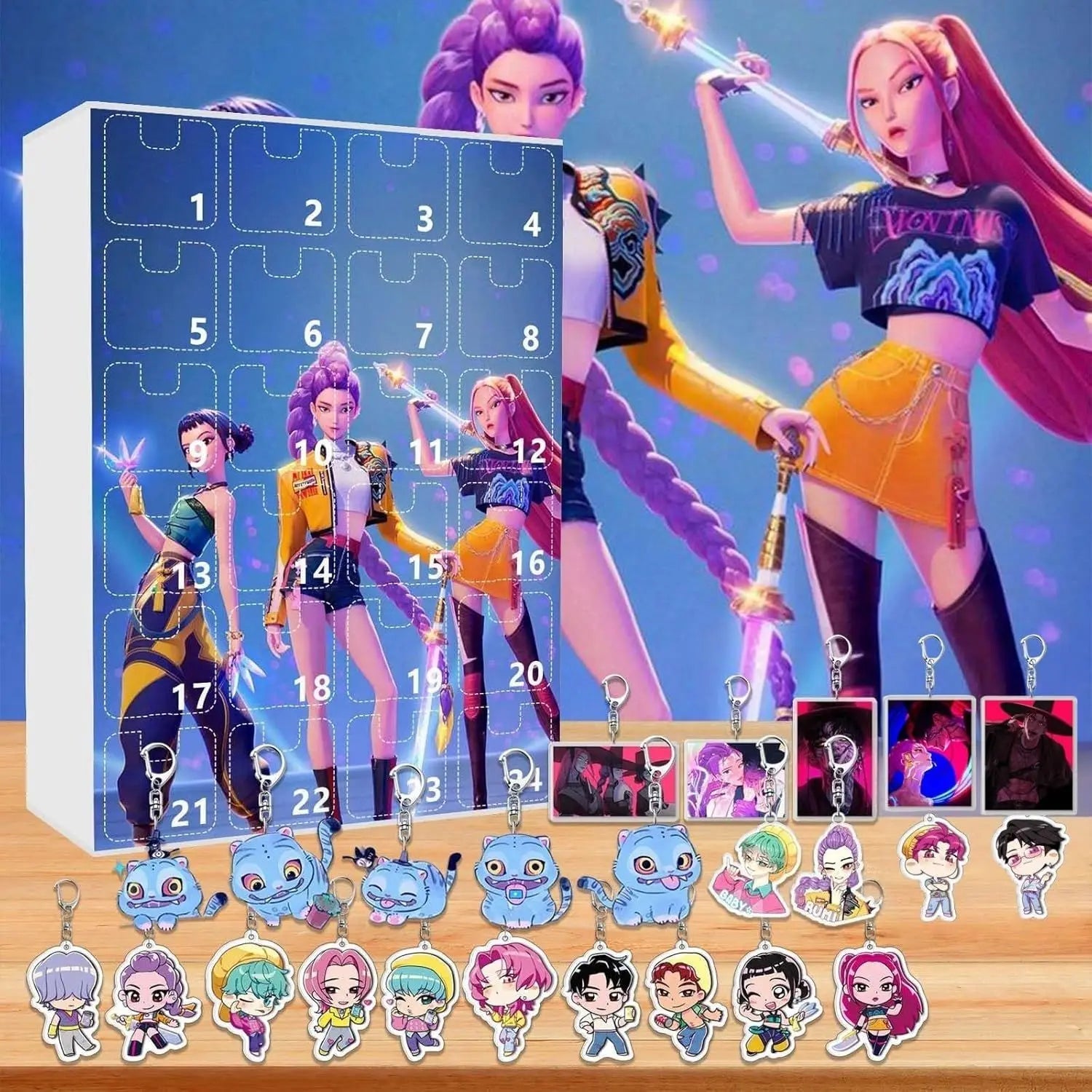 Demonix | Unique Dark Fantasy K-Pop Advent Calendar with 24 Collectible Keychains 3