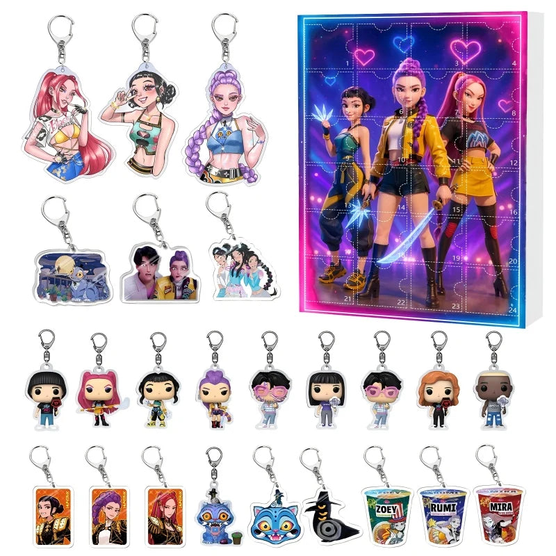 Demonix | Unique Dark Fantasy K-Pop Advent Calendar with 24 Collectible Keychains 6