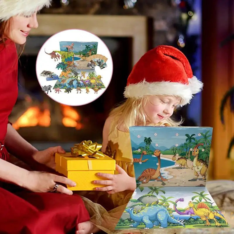DinoDelight | Colorful Dinosaur-Themed Advent Calendar for Kids with Daily Surprises 1