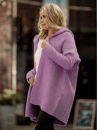 Elena Vero | Women's Knitted Hooded Cardigan 4