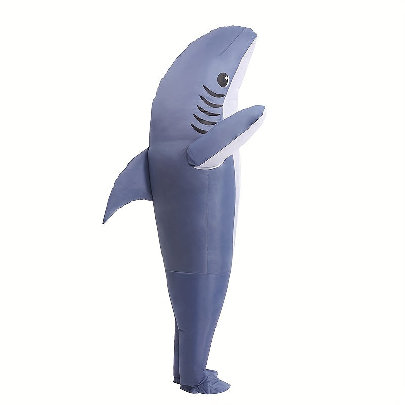 Funny Shark Costume | Unisex Full Body Inflatable Halloween Outfit 3