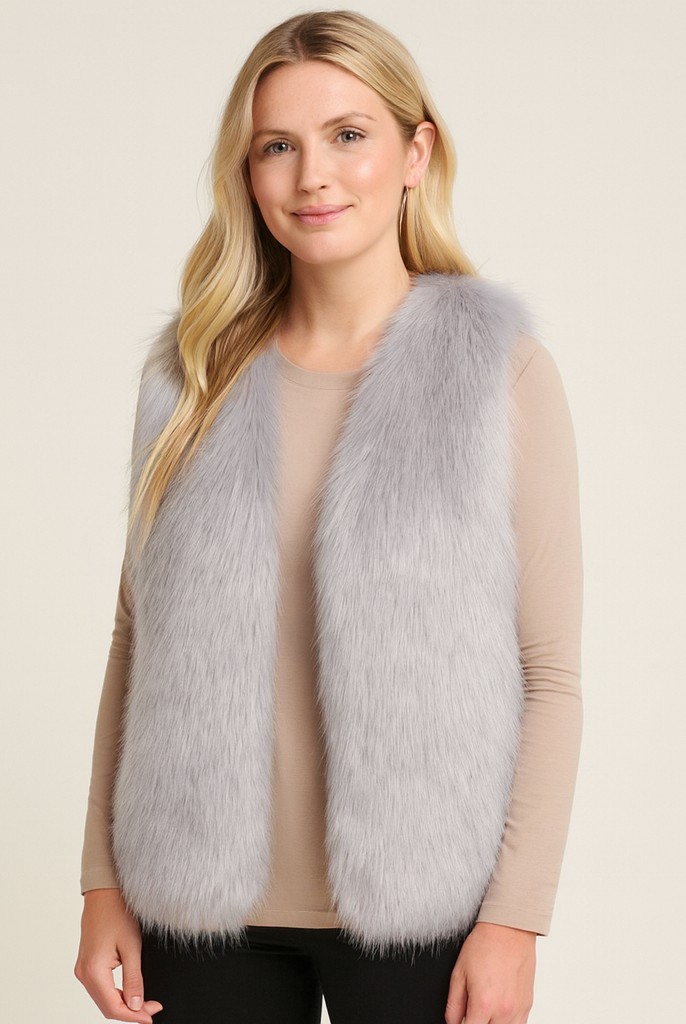 Gianna Moreau | Luxury Women's Bodywarmer with Faux Fur Look 0