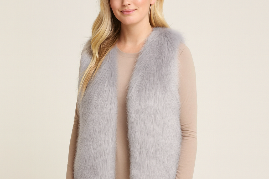 Gianna Moreau | Luxury Women's Bodywarmer with Faux Fur Look 0