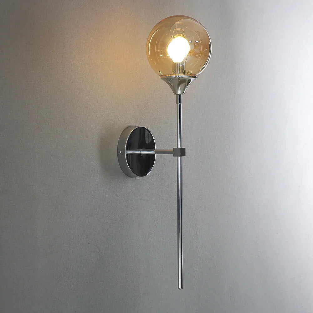 GlimmerLume – Sleek Scandinavian Glass Wall Light 3