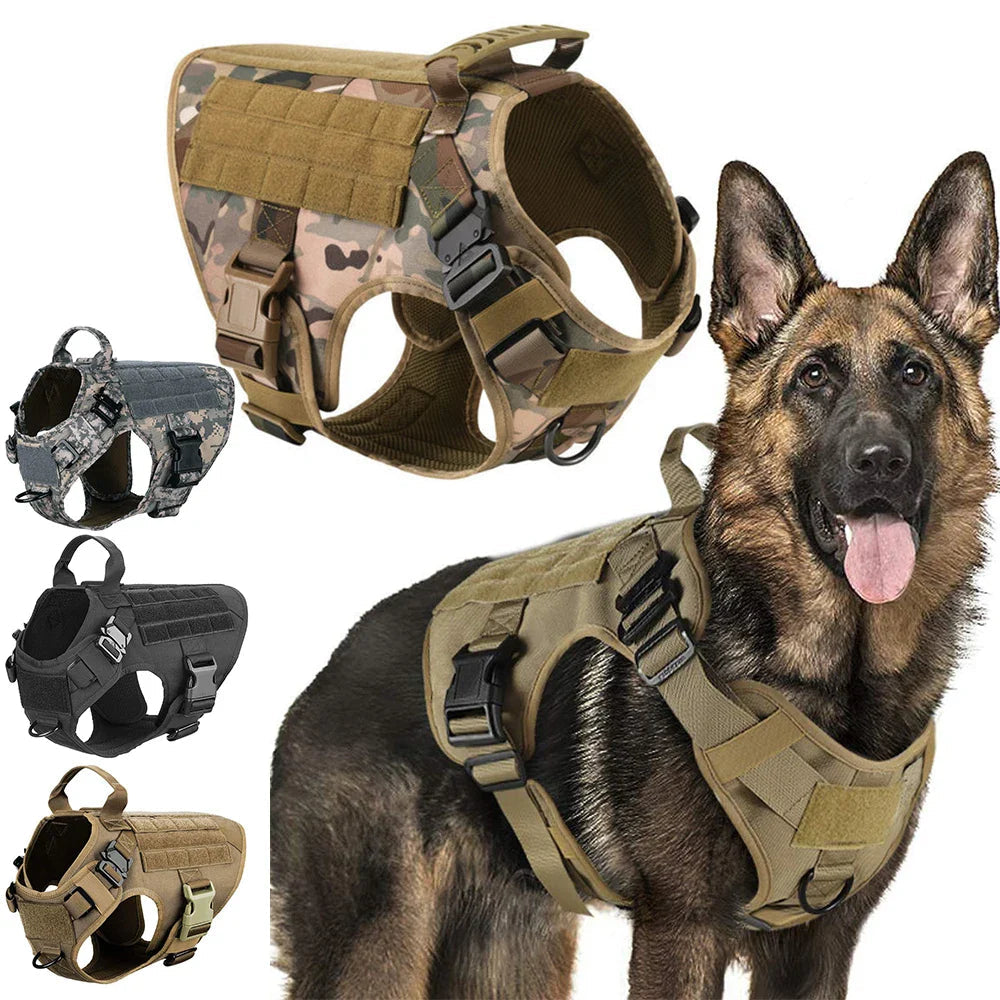 Guardpaw Tactical Dog Harness with Handle - Durable, Adjustable, Leash Set 1