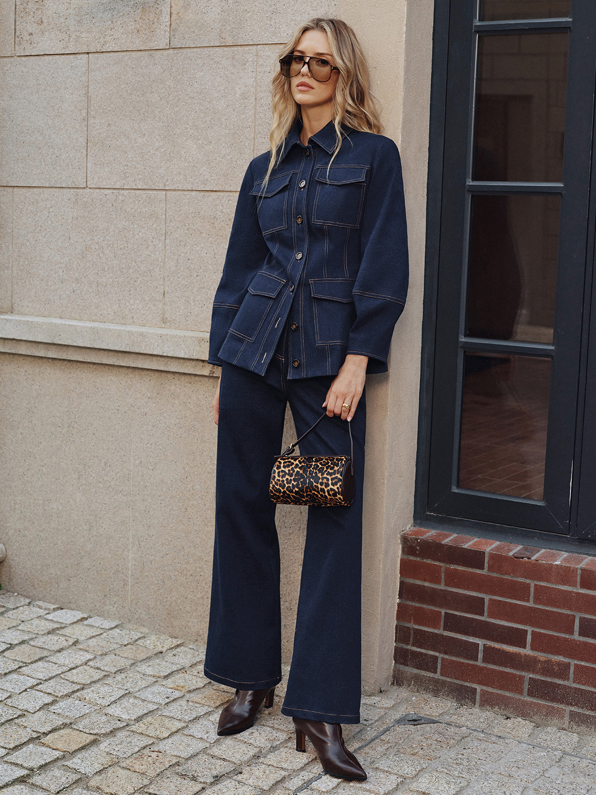 Heaven | Contrast Stitching Denim Jacket 3