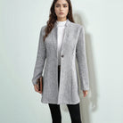 Isabelle Roche | Elegant Knitted Blazer with Lapel Collar 2