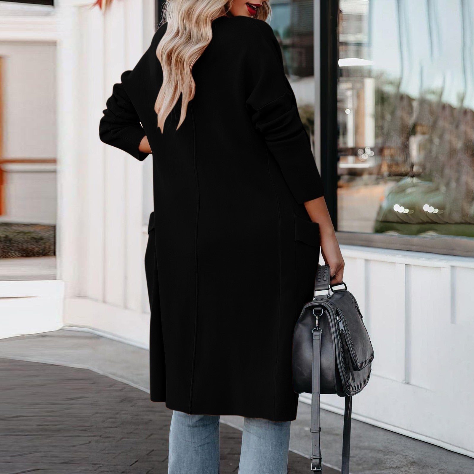Kylie | Elegant Knitted Winter Suede Coat 7