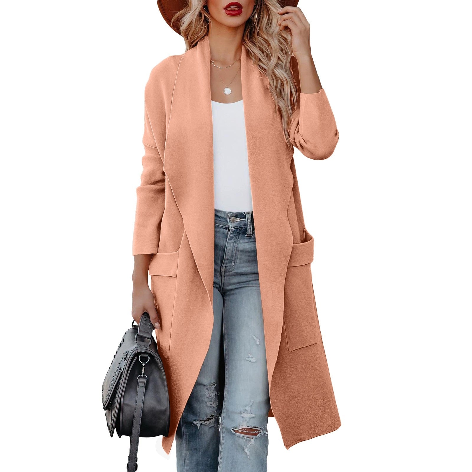 Kylie | Elegant Knitted Winter Suede Coat 8