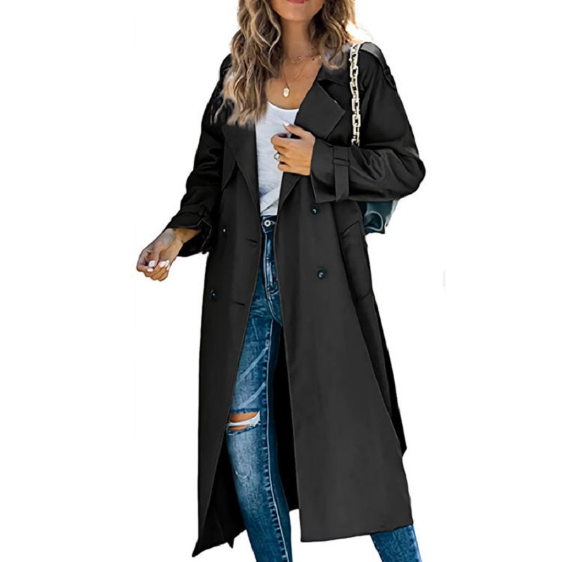 Marcella | Elegant Long Trench Coat for Women – Modern Style with Classic Charm 0