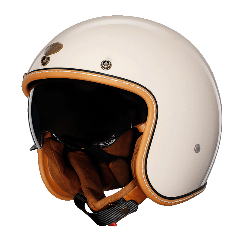 Open Face Helmet Retro Lightweight ABS with EPS Foam 0