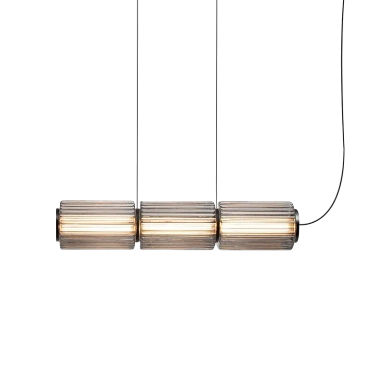 Oriona | Modern Cylinder Glass Pendant Light with LED 5