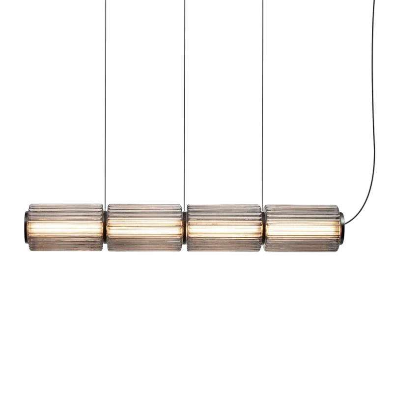 Oriona | Modern Cylinder Glass Pendant Light with LED 6