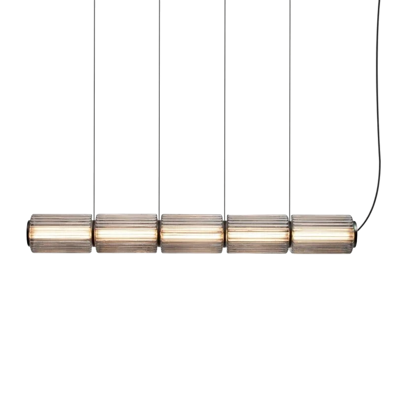 Oriona | Modern Cylinder Glass Pendant Light with LED 7