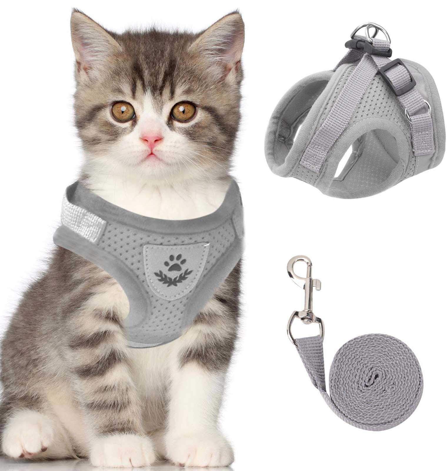 Reflective Cat Harness and Leash Set with Adjustable Straps for Safe Night Adventures – Comfortable Fit for Cats and Kittens 6