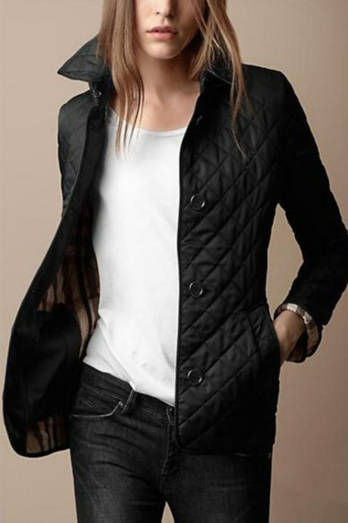 Sienna | Lightweight Women’s Winter Puffer Jacket with Classic Buttons 1