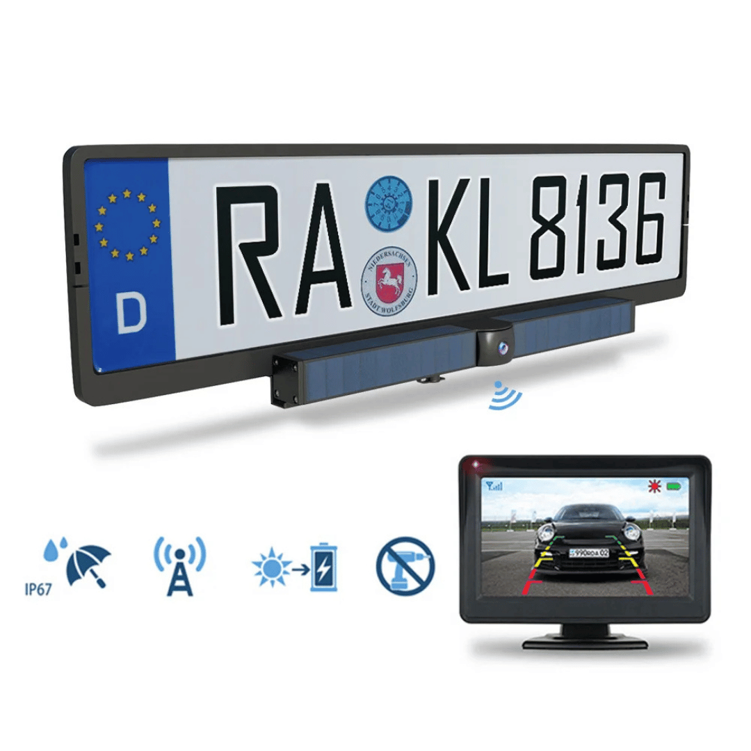 SolarView | Advanced Solar-Powered Rearview Camera System for Cars 1