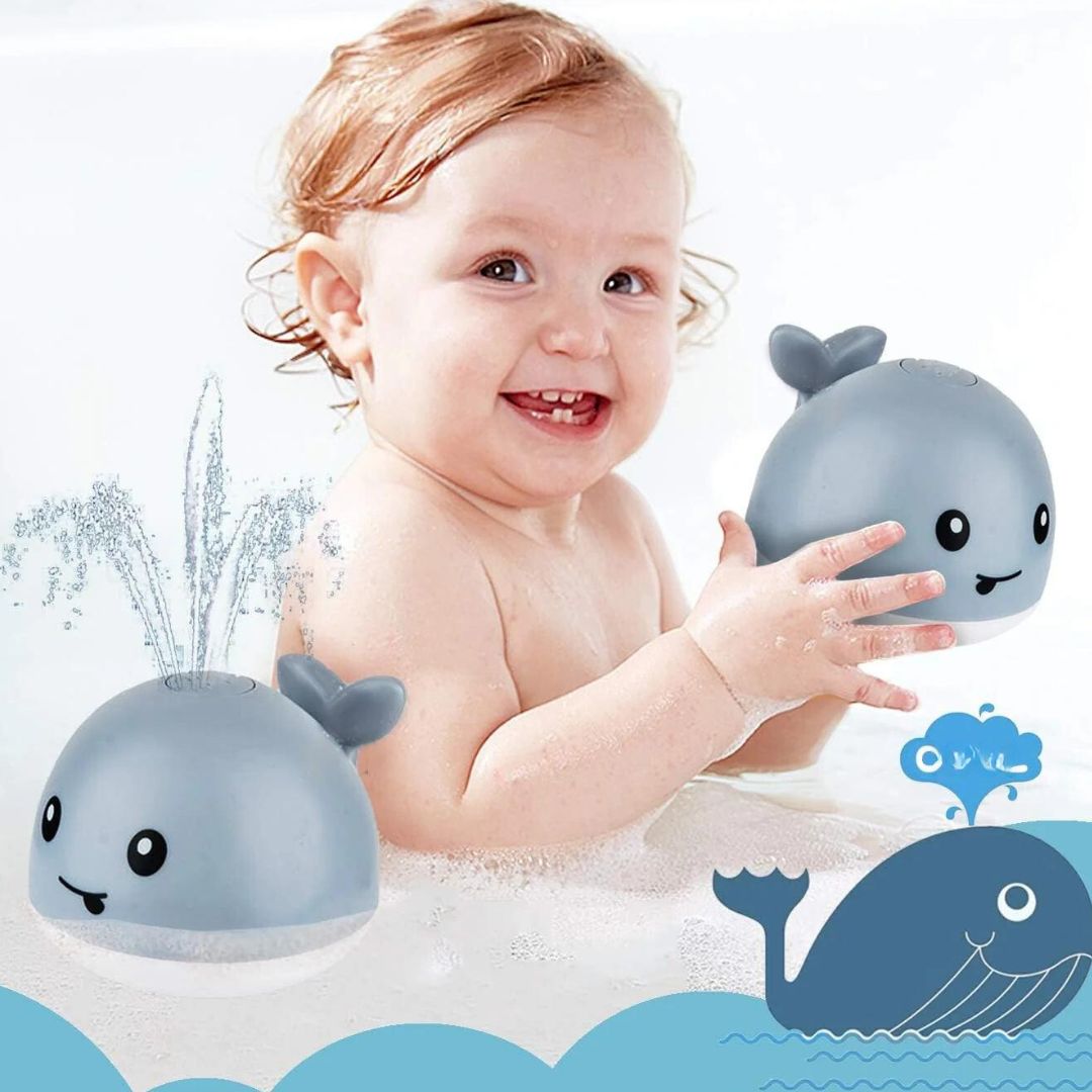 SplashTale | Whale Bath Toy with Automatic Fountain & LED Water Spray 3