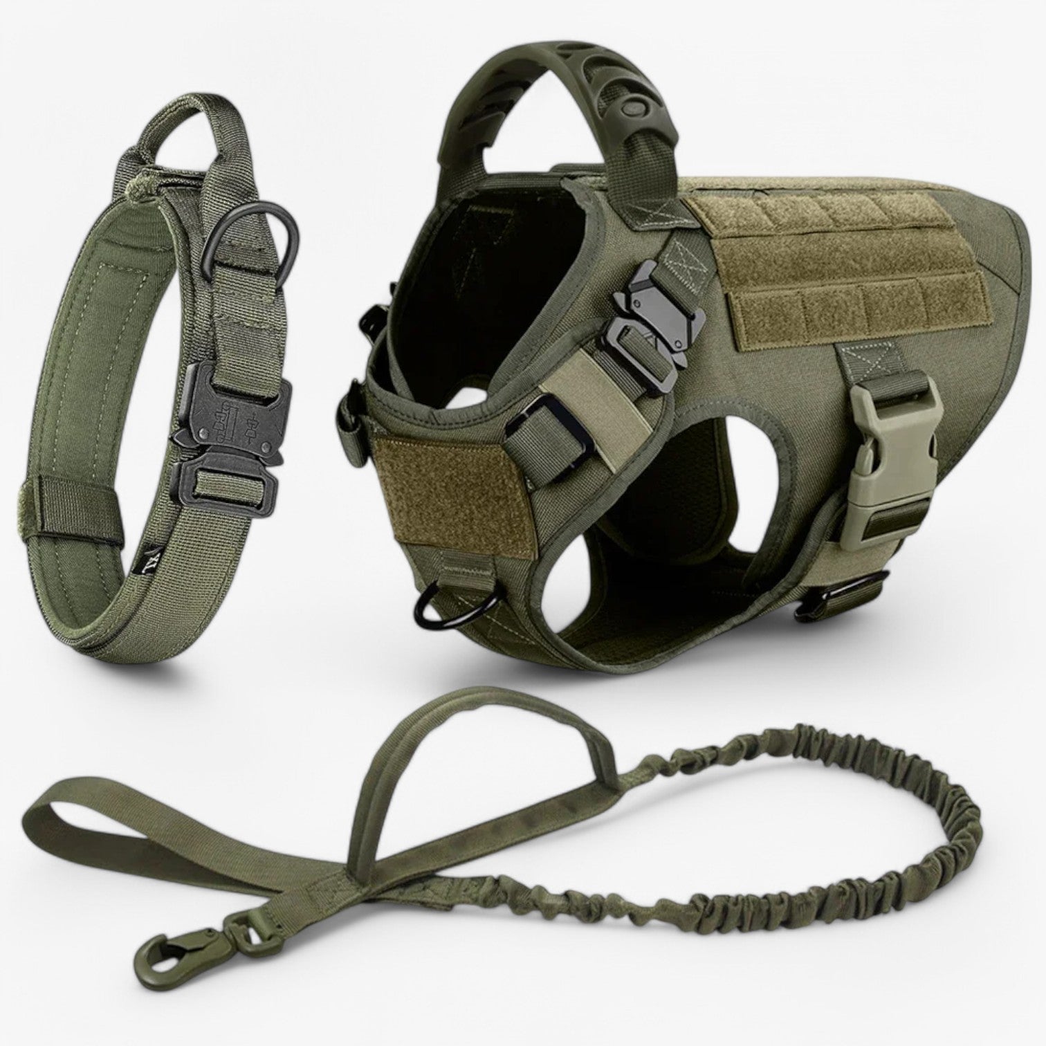Tactical Dog Harness with Handle, Adjustable Fit and Reflective Details for Training and Safety 12