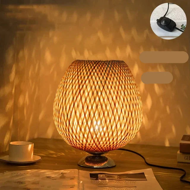 TerraBeam - Retro Bamboo Table Lamp 12
