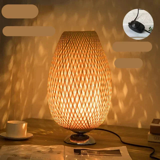 TerraBeam - Retro Bamboo Table Lamp 4