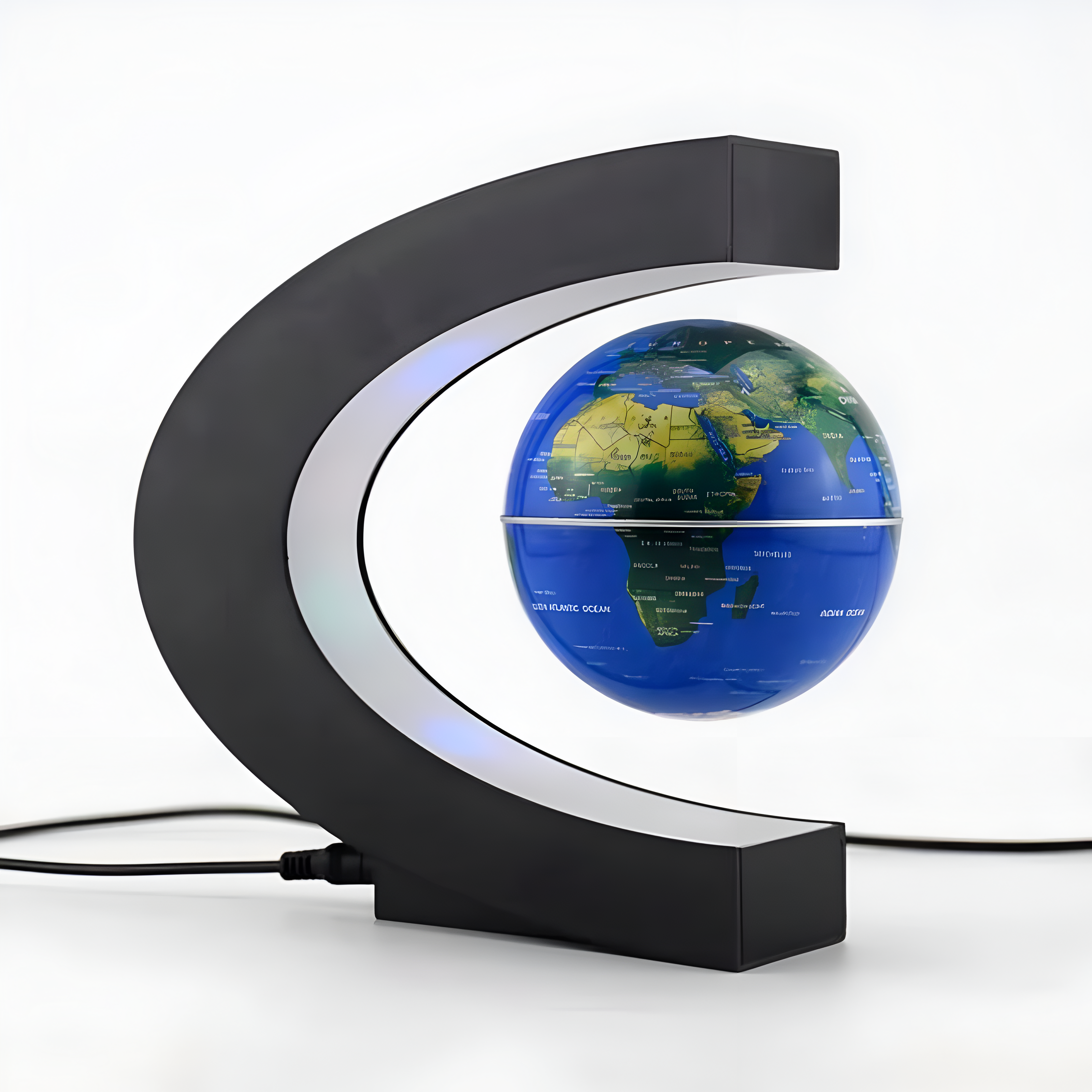 TerraGlobe | Floating Magnetic LED World Map Lamp with Levitating Display 6