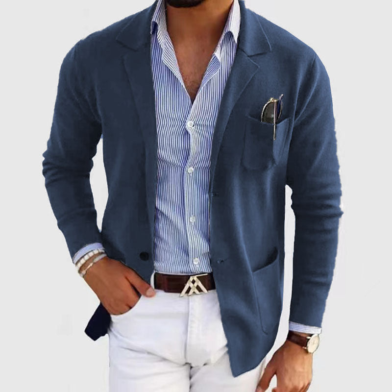 UrbanPoly Blazer – A casual polyester blazer designed for everyday wear. 1