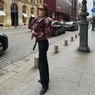 Valentina Corvi | Luxury Women's PU Leather Jacket with Slim Fit 6