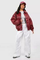 Valentina Ricci | Oversized Red Leather Jacket for Women 3