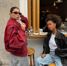 Valentina Ricci | Oversized Red Leather Jacket for Women 5
